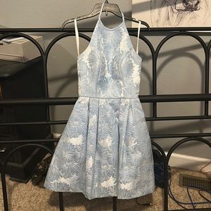 Blue Sheri Hill Cocktail Dress